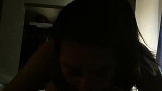 Latina girlfriend gives a blowjob and has sex with friend