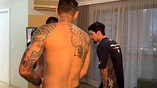 Amateur Gay Trio Explores Deep Anal Action in Wild Interracial Scene with Hardcore Ass Play