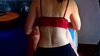 Young woman learns music theory by giving oral sex