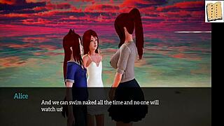 Exploring my new family in hentai style