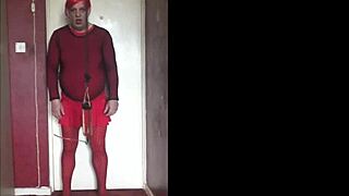 Sissy Crossdress Swallows Piss And Doesn't Care Who Likes It