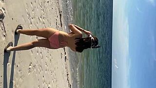 A beach encounter with a woman who eagerly engaged in sexual activity with me after I approached her