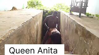 Indian Milf with Big Tits in Wild Underground Ebony Action with Ripped Clothes