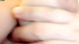 Bisexual stepmom fingers herself hard in real homemade clip