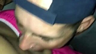 damn, sucking hard in the club bathroom with wild teen action!