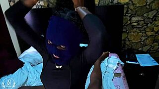 Horny stepsister gets surprise visit from black stud on Netflix and chill night
