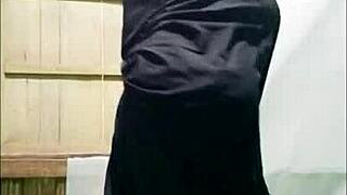 amazing latina woman dancing to indian music at home