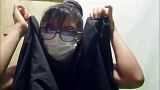 amazing latina woman dancing to indian music at home