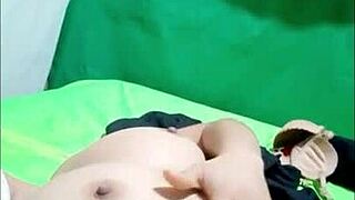 amazing latina woman dancing to indian music at home