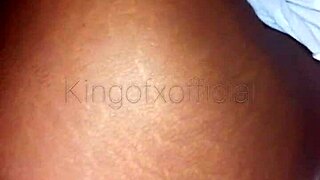 Curvy BBW Gets Creampie and Cum on Ass in Costume