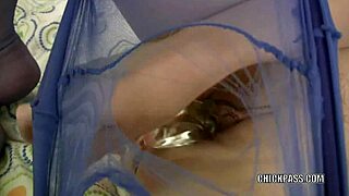 Blonde MILF Alexandra Belle masturbates with dildo