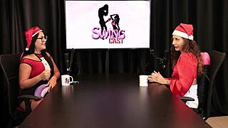 Jujube Delicia in sheer red Christmas special compilation.