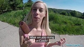 hey, this freaky blonde nesty straight-up demanded outdoor banging, can you believe it?