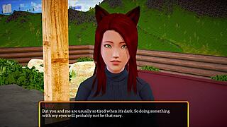 My new family 469 shows redhead and brunette in hentai action. Shaved pussy and big ass in homemade anime game.