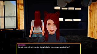 New Family 479: Redhead Teen and MILF Show Big Tits in Homemade Game