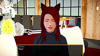 New Family 479: Redhead Teen and MILF Show Big Tits in Homemade Game