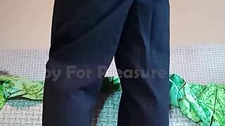 teen boy shoots cum on clothes for pleasure