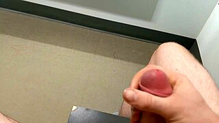 macho gay man masturbating intensely in this solo session