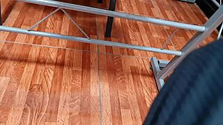 Hey, check this Mexican insurance seller Nataly’s upskirt! Her hair’s showing under that miniskirt.