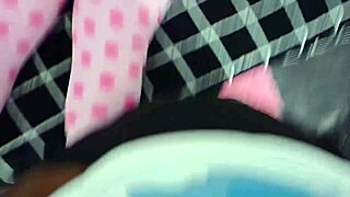 I caught my cute 18-year-old friend in pajamas doing homework, saw her sweet pussy, begged to bang, and promised help after - best lie ever!