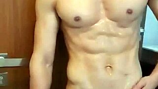 cum dripping down after a steamy shower session