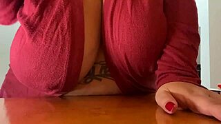 mary jhuana showing off her massive brazilian tits.