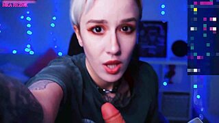 Short Hair Cam Slut Sucks Dildo!