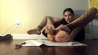 Young and straight Latina beauty enjoys foot fetish and anal sex