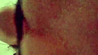 My neighbor caught me filming her and she saw me looking at my girlfriend with big natural tits.