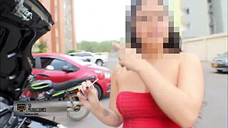 Melanie Pays Mechanic With Anal