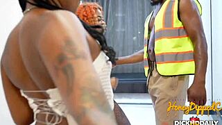 Does dickhddaily drill ebony pipes with devin?