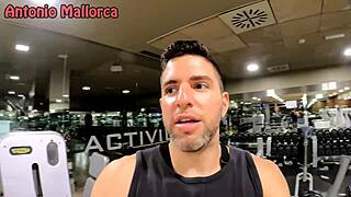 Huge ass Brazilian babe gets slammed hard in the gym