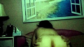 Amateur couple enjoys hot sex at home on a Saturday night.
