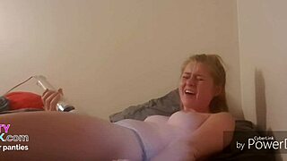 adorable pale ginger cumming hard again and again