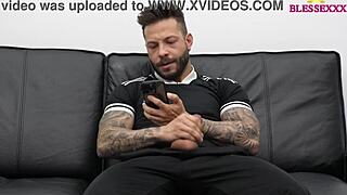 My straight friend comes across me pleasuring myself and we both decide to pleasure ourselves.