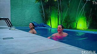 Pool Party Turns Wild with My Friend's Boyfriend Craving Action.