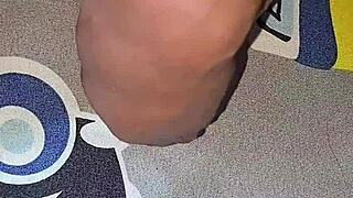 Myanmar gay lover experiments with HOMEMADE SALINE INJECTION on big cock