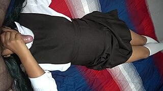 Horny teacher seduces stunning student for sex. Grades exchanged for wild pleasure.