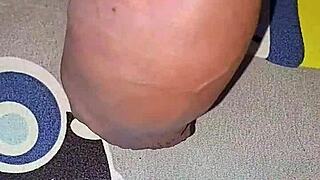 Myanmar gay lover experiments with HOMEMADE SALINE INJECTION on big cock