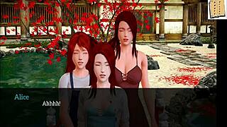 my new family explores monster cock and tits in hentai game