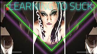 horny stepsister guides you on sucking cock so she can enjoy watching