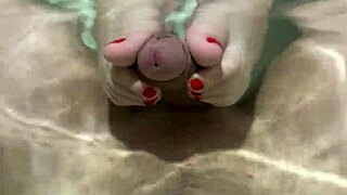Here is a hot footjob scene with the beautiful Nagat Prive.
