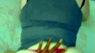 i slip my big black cock into that redhead milf's bent over shaved pussy for gaping doggystyle