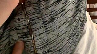 Playing with Wife's Amazing Natural Tits in Oiled Fun