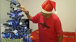 especial de natal com a modelo e atriz inês ventura na minha casa e rolou uma brincadeira de sexo muito gostoso completo no sheer