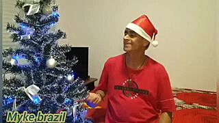 especial de natal com a modelo e atriz inês ventura na minha casa e rolou uma brincadeira de sexo muito gostoso completo no sheer
