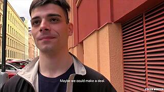 Czech stud gets paid for gay sex with his girlfriend’s friend