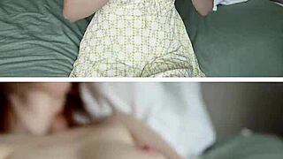 i'm masturbating with my nympho redhead using toys on her shaved pussy