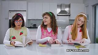 Nerdy girls get it on with books and boys