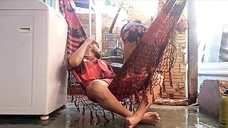 No Pelo Caseiro, So Gostoso Riding Wet Pussy with At Flakael